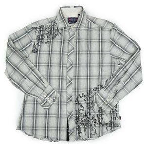 English Laundry Christopher Wicks Men Size XL Whiten Button Up Long Sleeves